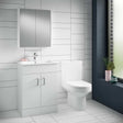 Nuie Harmony White Contemporary Close Coupled Pan & Cistern - CHM003