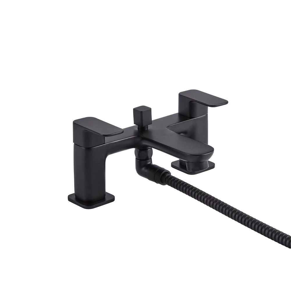 Tavistock Haze Black Bath Shower Mixer and Handset - THZ4203