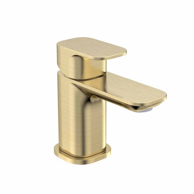 Tavistock Haze Mini Basin Mixer With Click Waste - Brushed Brass - THZ6104