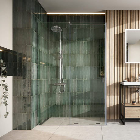 Scudo Momentum 8mm Sliding Wetroom 1700mm x 2000mm - MO-DOOR-1700