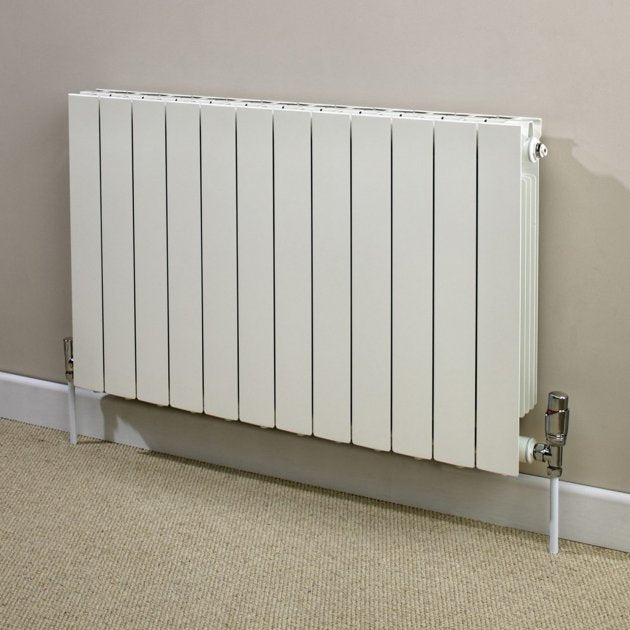 Towelrads Hanworth 12 Sections Horizontal Flat Panel Radiator 690mm High x 988mm Wide - White - 128086 - TAP 'N' SHOWER