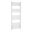 Towelrads Independent Straight Heated Towel Rail 1200mm High x 400mm Wide - White - 130003