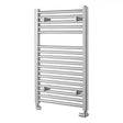 Towelrads Pisa Straight Heated Towel Rail 800mm High x 300mm Wide - Chrome - 140005