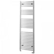 Towelrads Pisa Curved Heated Towel Rail 1400mm High x 400mm Wide - Chrome - 140051
