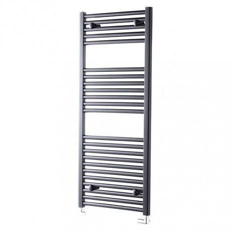 Towelrads Pisa Straight Heated Towel Rail 1200mm High x 600mm Wide - Anthracite - 150006