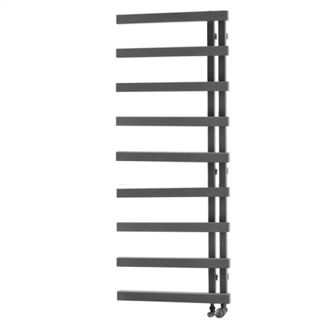 Towelrads Soho Straight Heated Towel Rail - 1245mm High x 500mm Wide - Anthracite - 120879