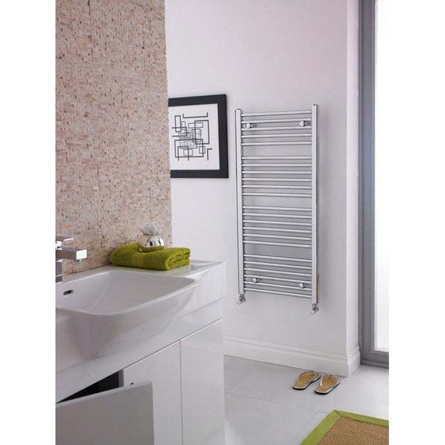 Nuie Straight Ladder Towel Rail 1100mm High x 500mm Wide - Chrome - HK