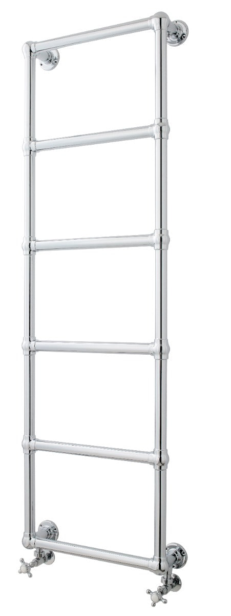 Launde Abbey Epsom Traditional Radiator 1500 x 575mm - Chrome
