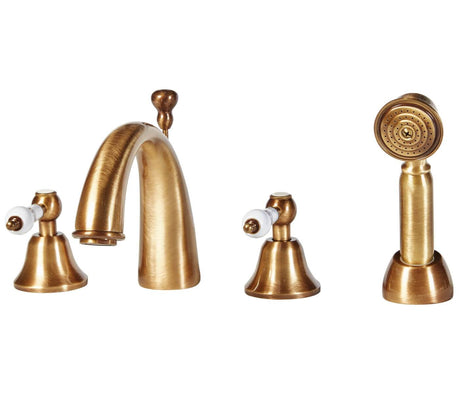 Holborn Etros Brass 4 Tap Hole Bath Shower Mixer - FMART2120