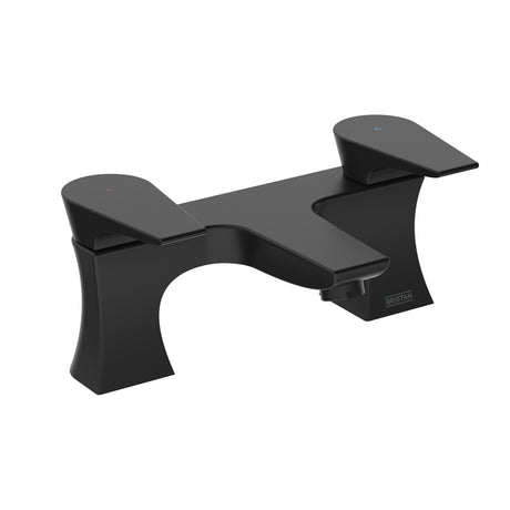Bristan Hourglass Bath Filler - Black - HOU BF BLK - TAP 'N' SHOWER
