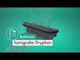 Hansgrohe RainDrain Match Finish Set Shower Drain 900 With Height Adjustable Frame - Matt Black - 56040670