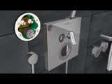Hansgrohe ShowerSelect Thermostatic Mixer Highflow For Concealed Installation - Brushed Black Chrome - 15760340