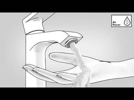 Hansgrohe Logis Single Lever chrome basin mixer with high spout and Coolstart energy-saving function providing easy water flow and temperature control