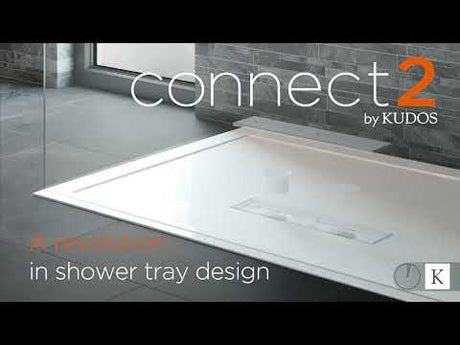 Kudos Connect2 Rectangle Shower Tray 1600 x 900mm - Slate Grey - C2T16090SLGR