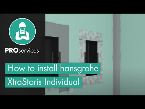 Hansgrohe XtraStoris Individual Wall Niche Matt White With Design Frame 300/300/100 - Polished Gold Optic - 56099990