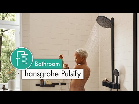 Hansgrohe Pulsify S Overhead Shower 105 1jet Ecosmart+ - Matt Black - 24132670