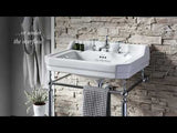 Burlington Bespoke Traditional 3 Tapholes Edwardian Pedestal Basin 610 x 505mm - White - B53THTRA
