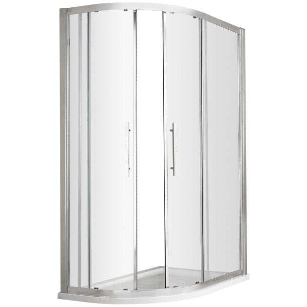 Hudson Reed Apex 8mm Glass Offset Quadrant Shower Enclosure 1200mm x 8