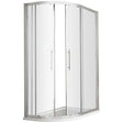 Hudson Reed Apex 8mm Glass Offset Quadrant Shower Enclosure 900mm x 80