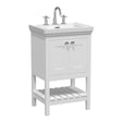 Launde Abbey Floor Standing Vanity with Basin 3TH 500mm - Pure White