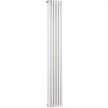 Hudson Reed Colosseum Traditional 3-Column Vertical Radiator 1800mm High x 287mm Wide - White - HX311