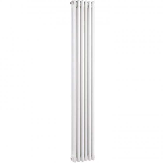 Hudson Reed Colosseum Traditional 3-Column Vertical Radiator 1800mm High x 287mm Wide - White - HX311