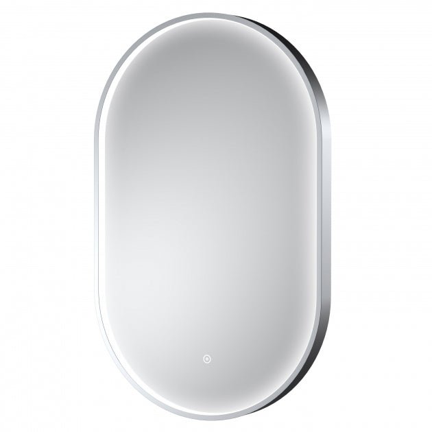 Hudson Reed Columba Framed Bathroom Mirror with Touch Sensor - Polished Chrome - LQ763 - TAP 'N' SHOWER