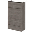 Hudson Reed Fusion modern compact WC unit in brown grey Avola finish with a 500mm wide space-saving design