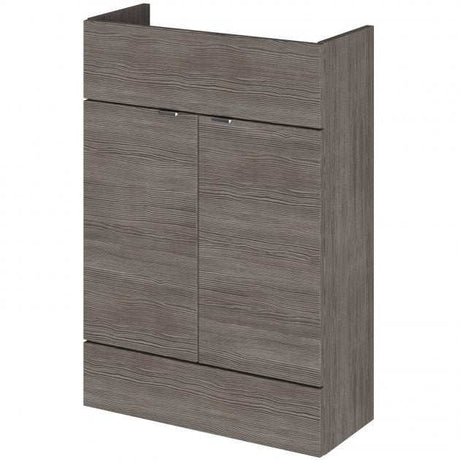 Hudson Reed Fusion Modern Compact Vanity Unit 600mm Wide - Brown Grey Avola - OFF507