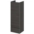 Hudson Reed Fusion modern compact 300mm wide bathroom base unit in Hacienda Black