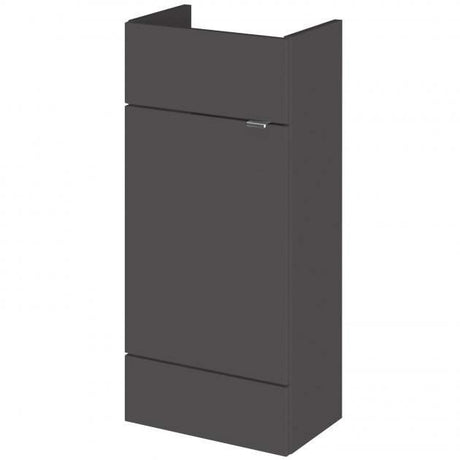 Hudson Reed Fusion Modern Compact Vanity Unit 400mm Wide - Gloss Grey - OFF903