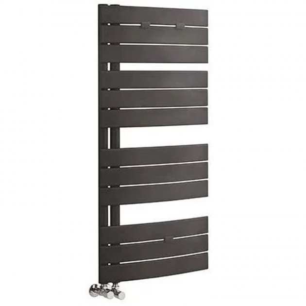 Hudson Reed Elgin Central Heating Designer Heated Towel Rail 1080mm High x 550mm Wide - Anthracite - HLA36