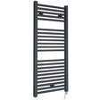 Hudson Reed Eton Wall Mounted Electric Heated Towel Rail 1100mm High x 500mm Wide - Anthracite - HL153