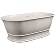 Hudson Reed Farringdon white solid surface double ended oval freestanding bath 1555mm by 740mm