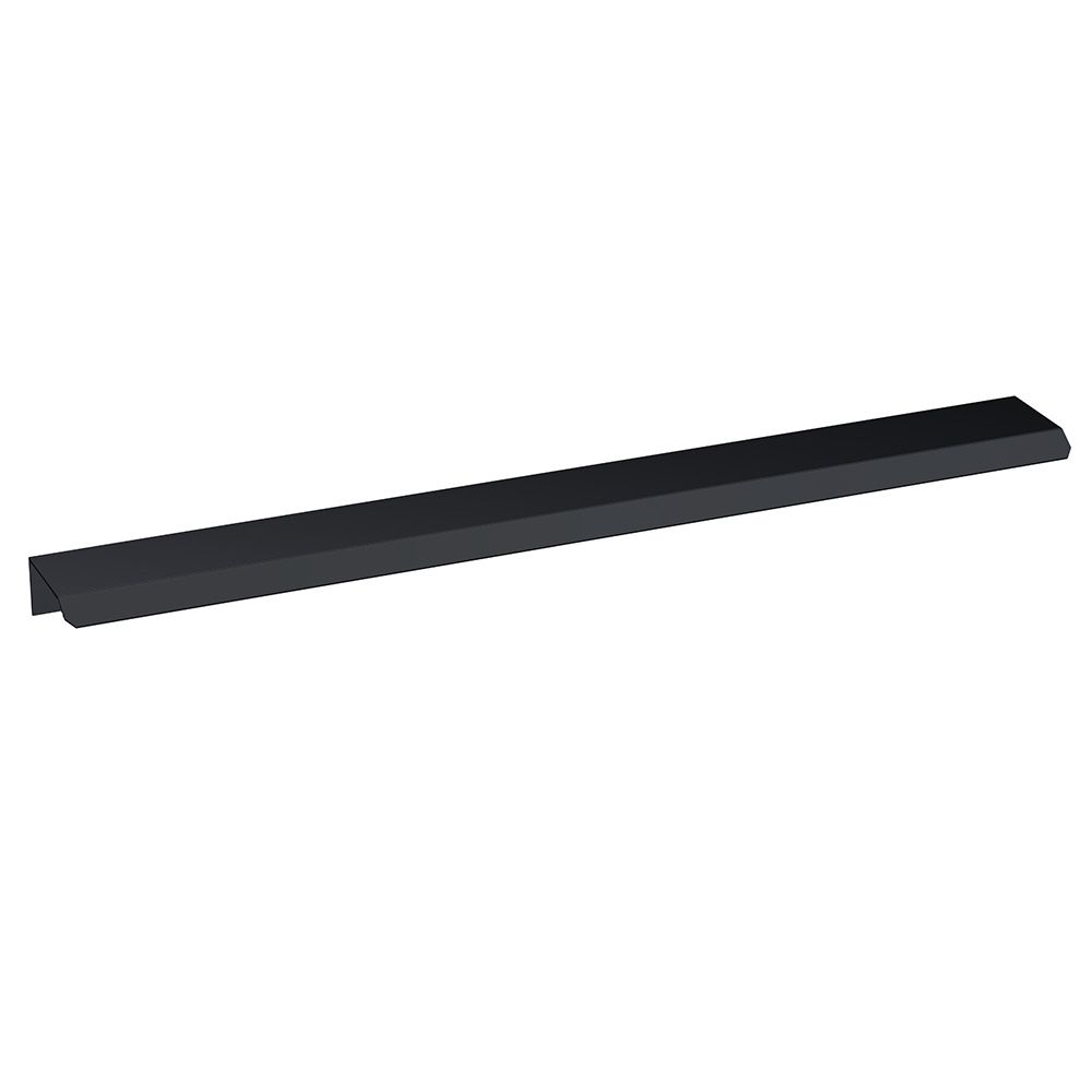 Hudson Reed Finger Pull Furniture Handle 300mm - Matt Black - H225
