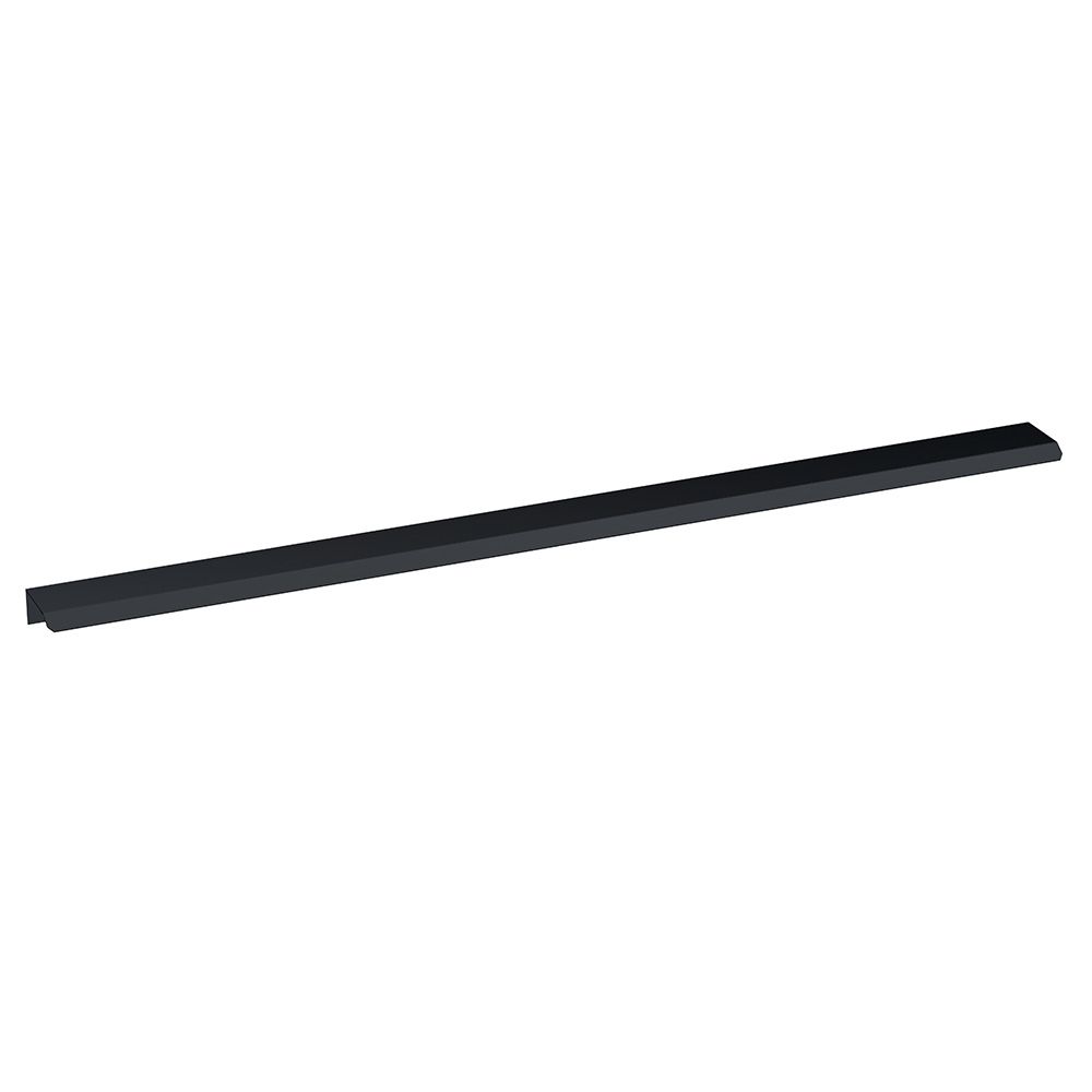 Hudson Reed Finger Pull Furniture Handle 500mm - Matt Black - H226