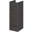Hudson Reed Fusion modern 300mm wide black base unit with one drawer for bathroom storage