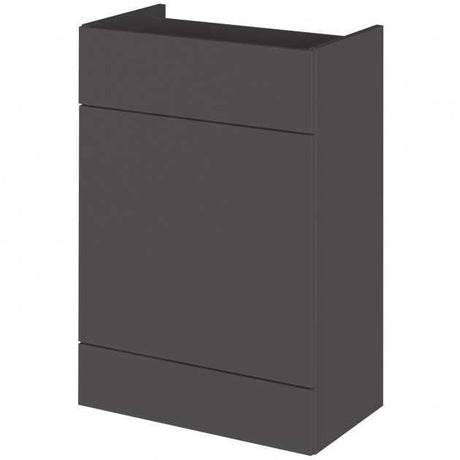 Hudson Reed Fusion modern 600mm wide gloss grey WC unit with sleek minimalist design and durable construction