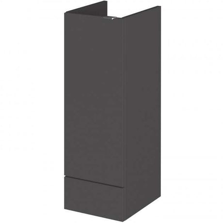Hudson Reed Fusion modern 300mm wide gloss grey bathroom base unit with compact design and ample storage