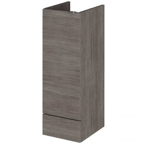 Hudson Reed Fusion modern 300mm wide brown grey Avola bathroom base unit with soft-close door and durable MFC construction