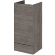 Hudson Reed Fusion modern 400mm wide bathroom base unit in brown grey Avola finish with durable, eco-friendly materials and sleek design