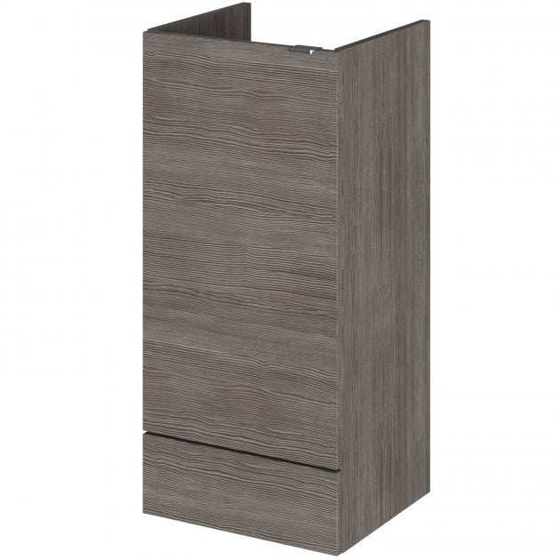 Hudson Reed Fusion modern 400mm wide bathroom base unit in brown grey Avola finish with durable, eco-friendly materials and sleek design