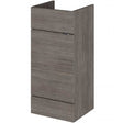 Hudson Reed Fusion modern compact 500mm brown grey Avola bathroom vanity unit without basin.