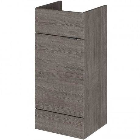 Hudson Reed Fusion modern compact 500mm brown grey Avola bathroom vanity unit without basin.