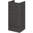 Hudson Reed Fusion Modern 400mm wide bathroom base unit in Hacienda Black with sleek, durable design and space-saving storage