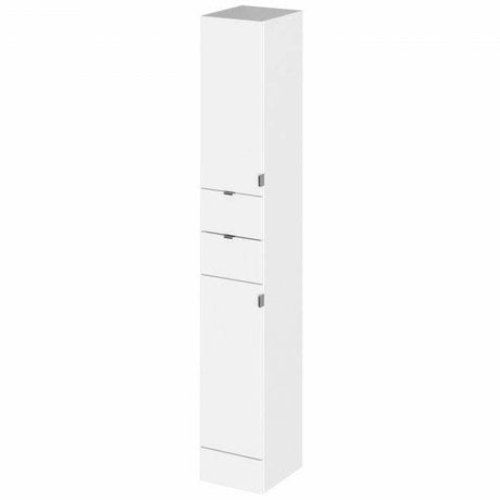 Hudson Reed Fusion Modern Tall Tower Unit 300mm Wide - Gloss White - OFF162