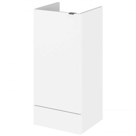 Hudson Reed Fusion modern 400mm wide gloss white bathroom base unit