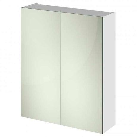 Hudson Reed Fusion 2-Doors Mirror Unit (50/50) 600mm Wide - Gloss White - OFF117