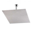 Hudson Reed Square Fixed Head stainless steel ceiling shower arm with chrome finish and square rain shower head