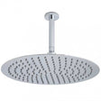 Hudson Reed Round Fixed Head stainless steel ceiling shower arm with chrome finish and 200mm round fixed shower head for rain shower effect